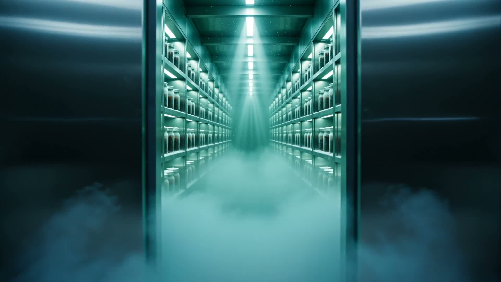 Climate-controlled cold vault at Cottonmouth Dispensary in Runnemede, New Jersey
